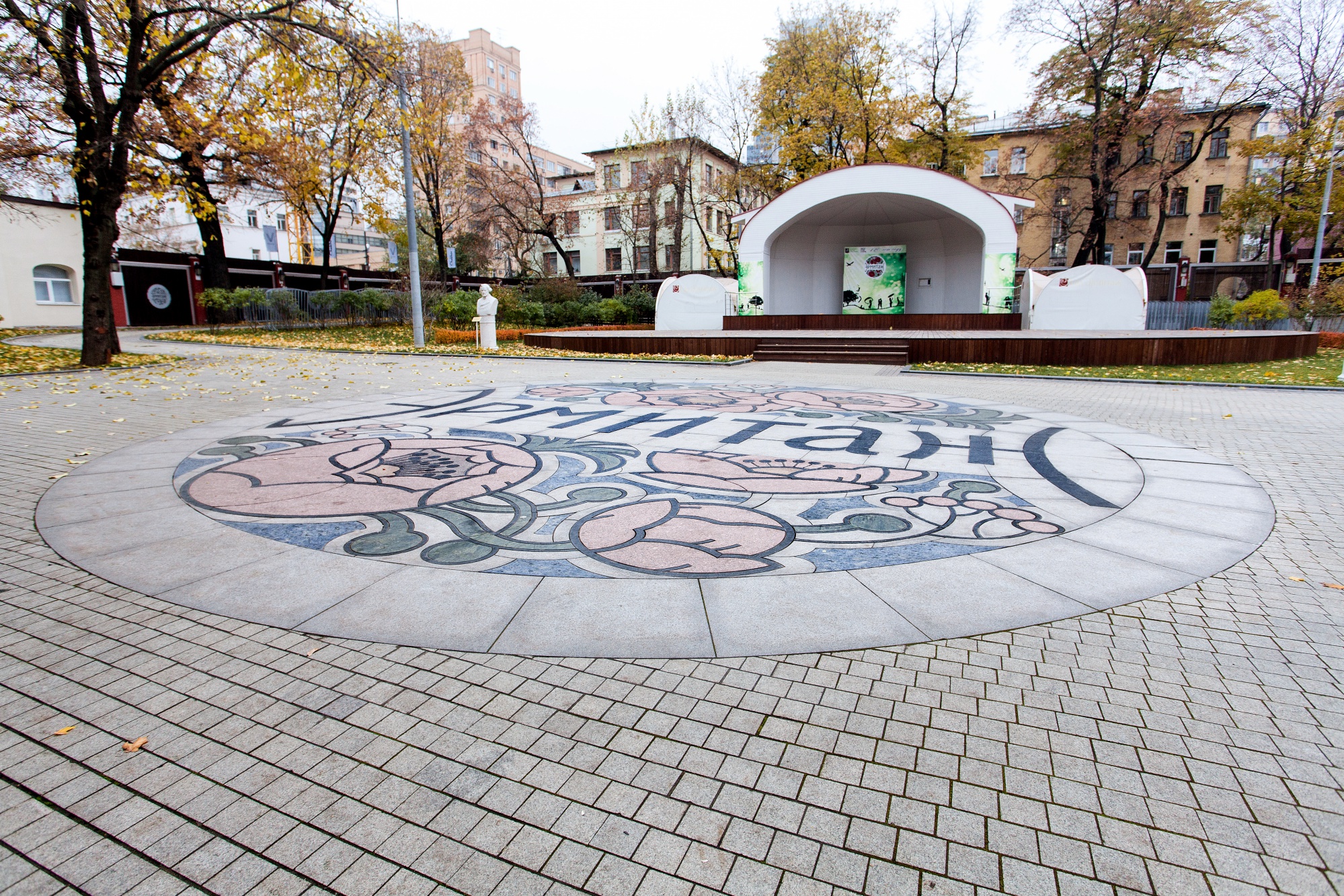 москва сад эрмитаж зимой