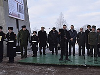 Закладка капсулы времени в основание Триумфальной «Арки Победы»